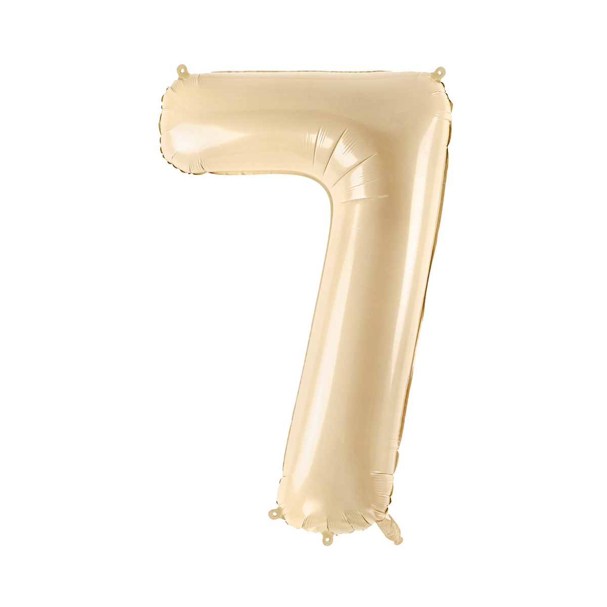 34" Beige Number Balloon 0-9