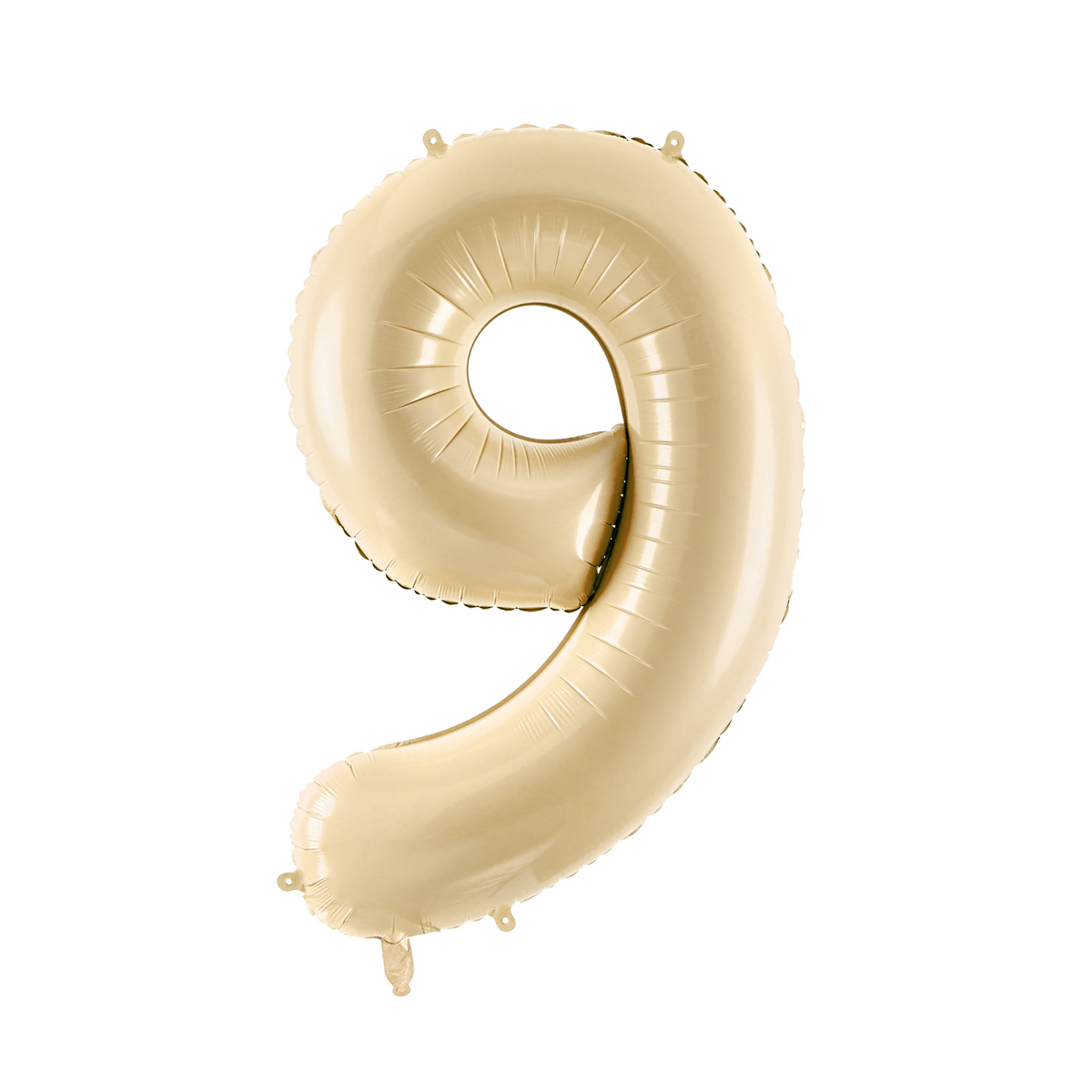 34" Beige Number Balloon 0-9