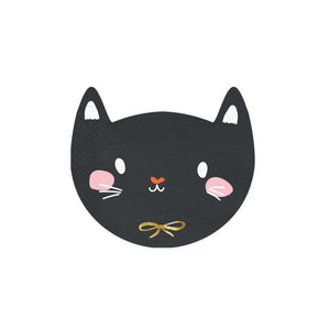 Black Cat Dessert Napkins 20ct | The Party Darling