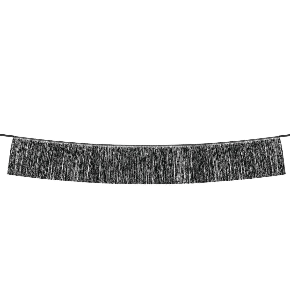 Black Tinsel Fringe Garland 4.5ft | The Party Darling