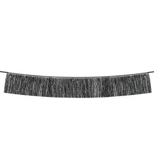 Black Tinsel Fringe Garland 4.5ft | The Party Darling