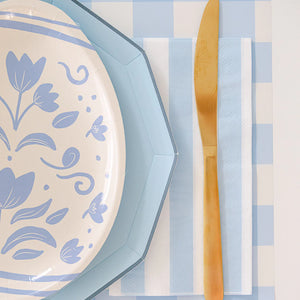 Blue Floral Easter Egg by Bonjour Fete