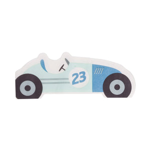 Blue Vintage Racing Cars Dessert Napkin | The Party Darling