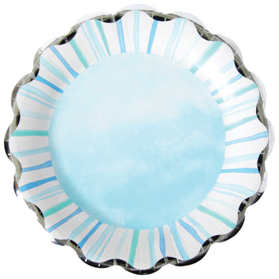 Watercolor Coastal Dinner Plates 8ct