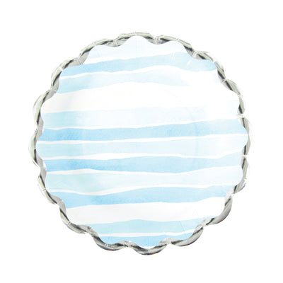 Watercolor Coastal Dessert Plates 8ct