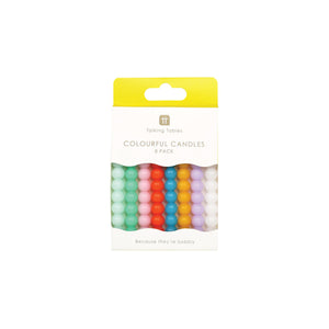 Bobble Multicolored Birthday Candles 8ct | The Party Darling