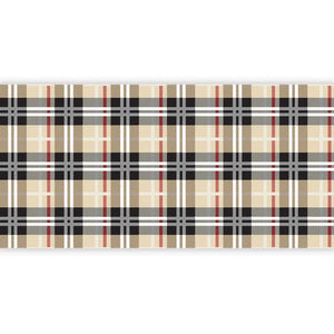 Brown Plaid Paper Table Runner 25ft | The Party Darling