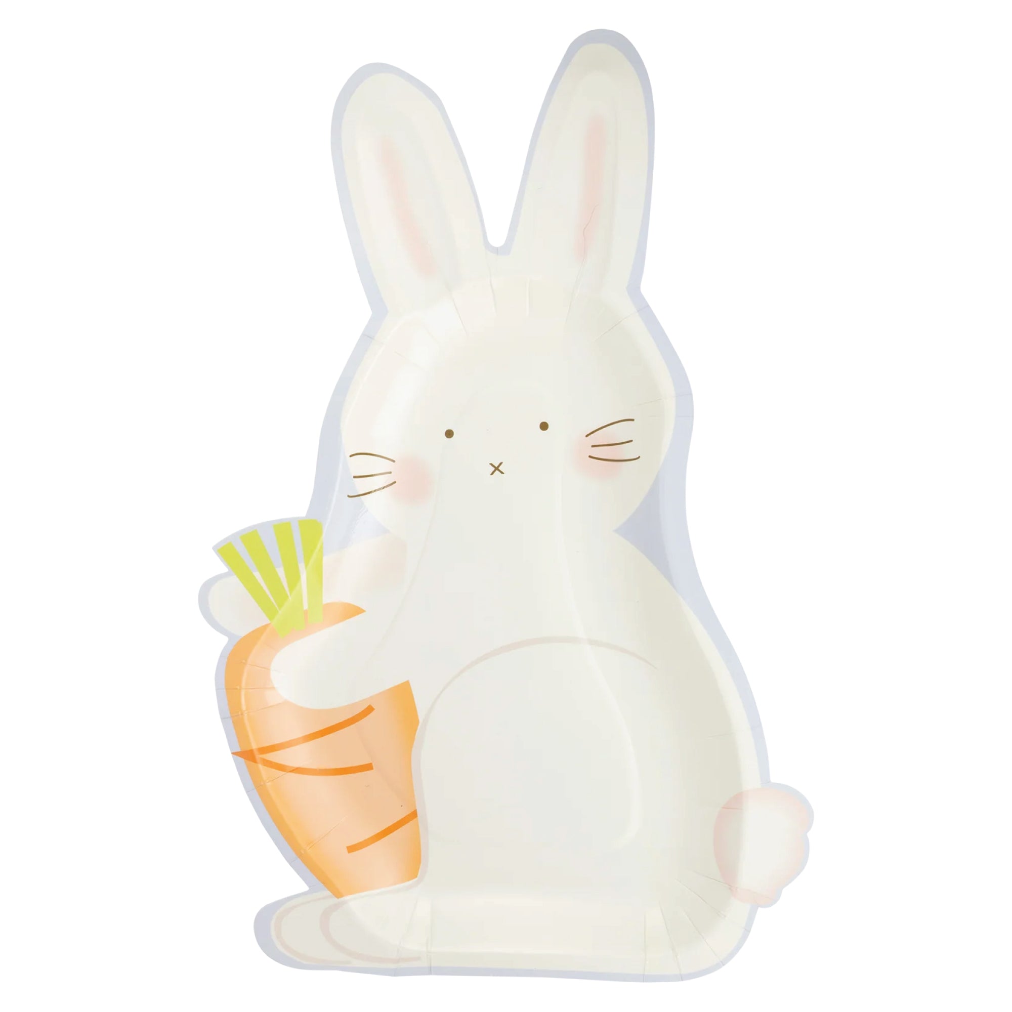Bunny with Carrot Lunch Plates 8ct | The Party Darling