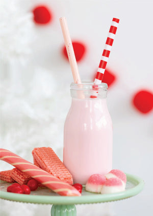 Candy Cane Reusable Straws 12ct | The Party Darling