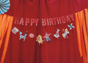 Circus Icon Happy Birthday Banner | The Party Darling
