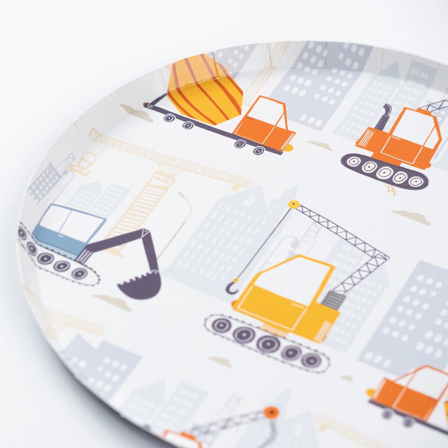 Construction Party Dessert Plates 8ct