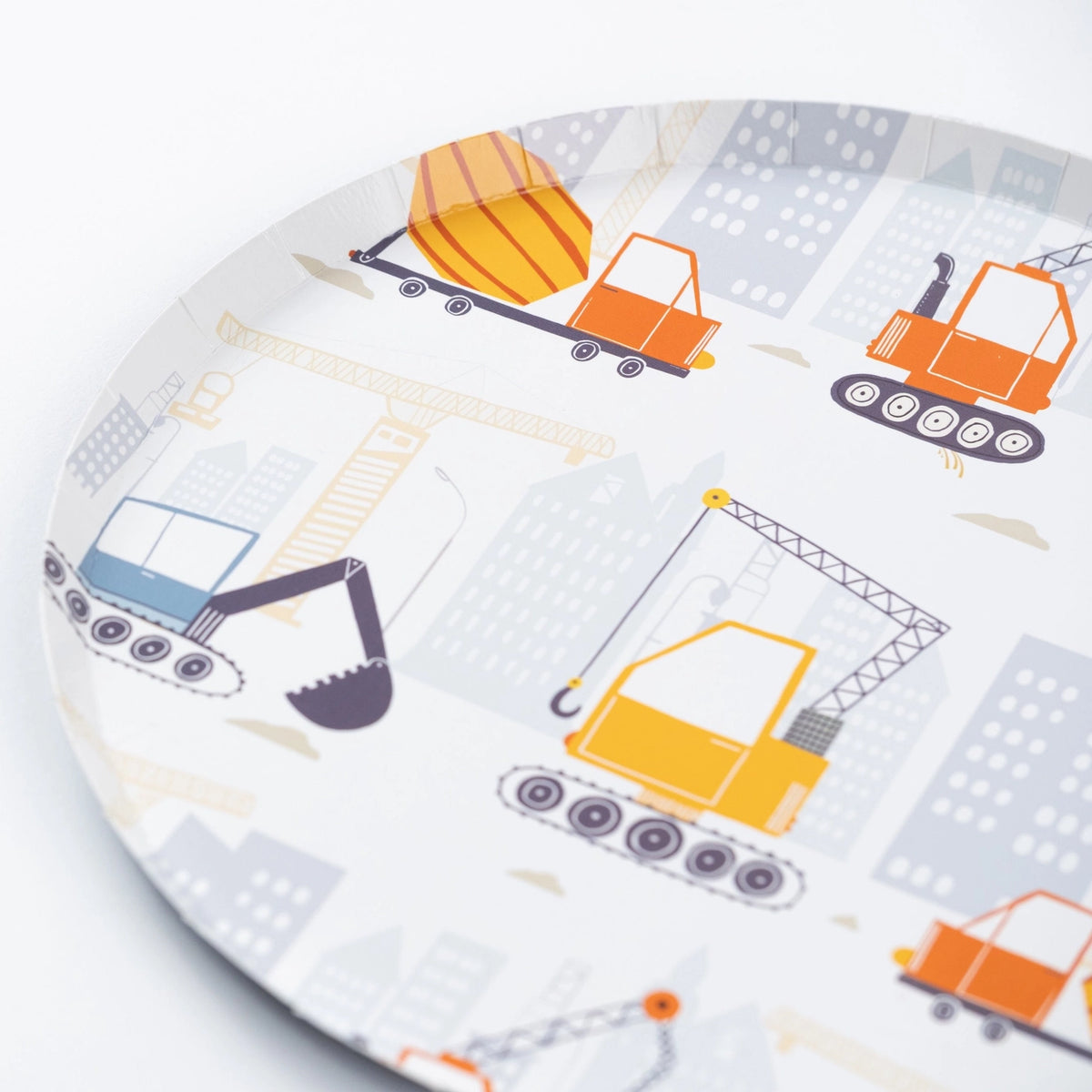 Construction Party Dessert Plates 8ct