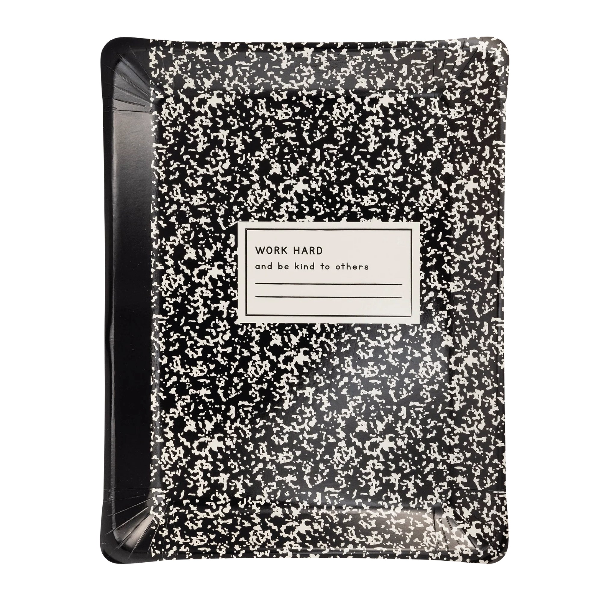 Composition Notebook Lunch Plates 8ct | The Party Darling