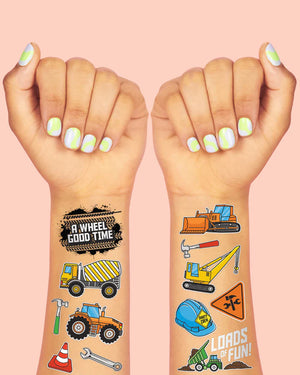 Construction Temporary Tattoos | The Party Darling