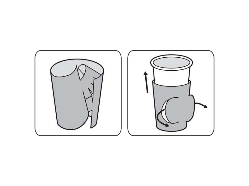 Paper Cup Sleeve Instructions