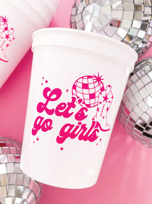 Let's Go Girls Plastic Stadium Cup | The Party Darling