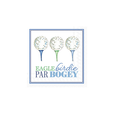 Eagle Birdie Par Bogey Golf Dessert Napkins 20ct