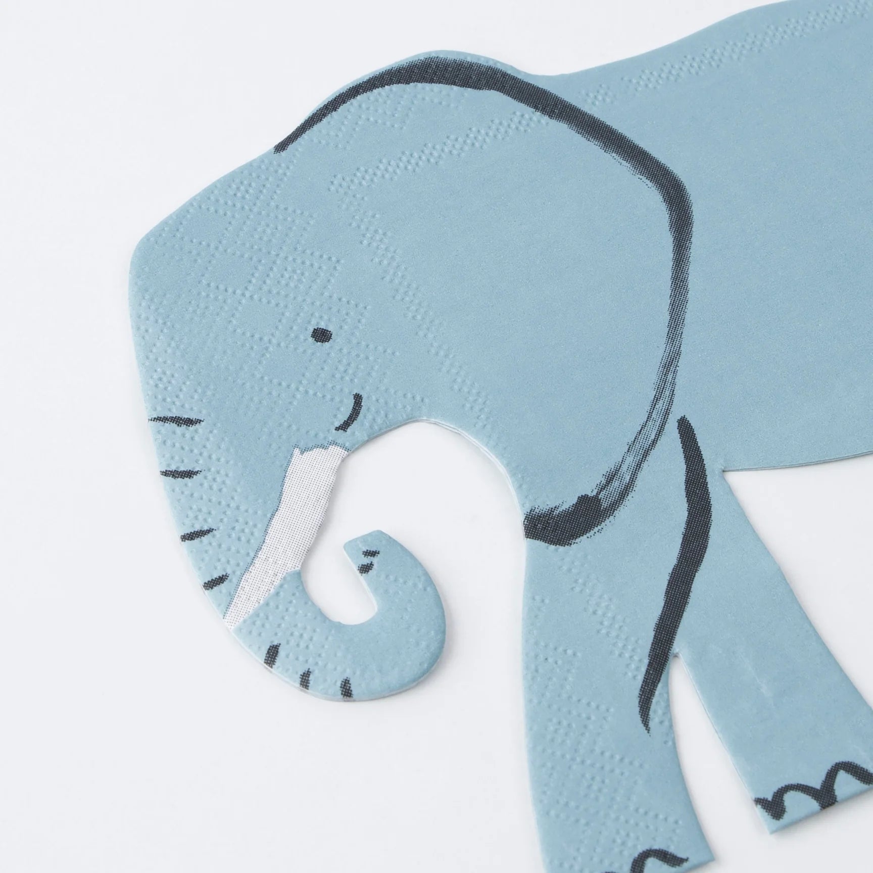 Elephant Dessert Napkins Close Up | The Party Darling