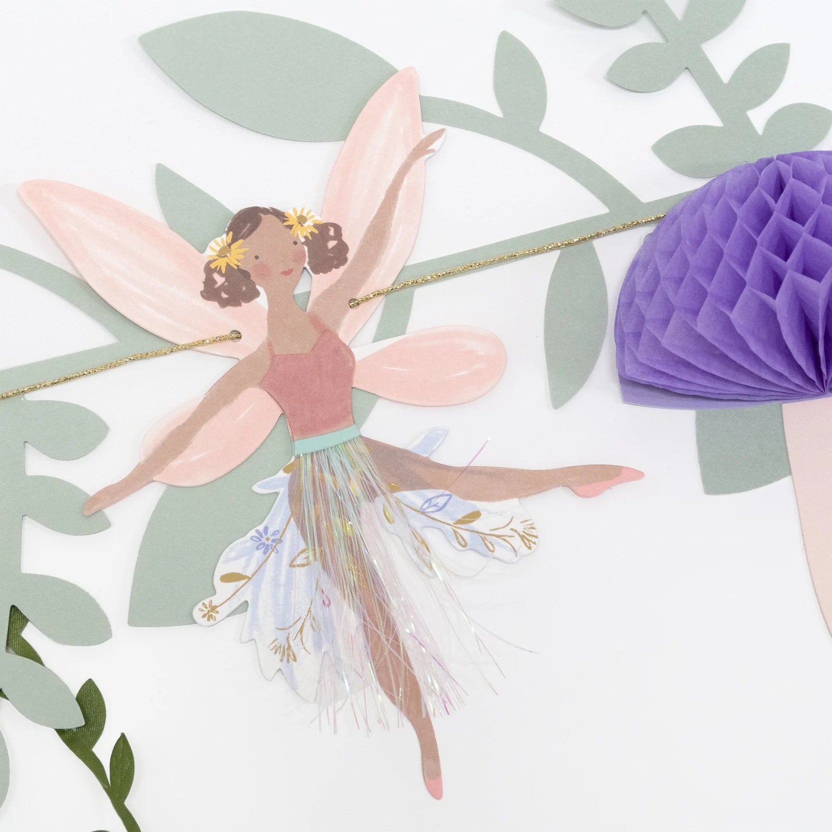fairy party garland fairy birthday party
