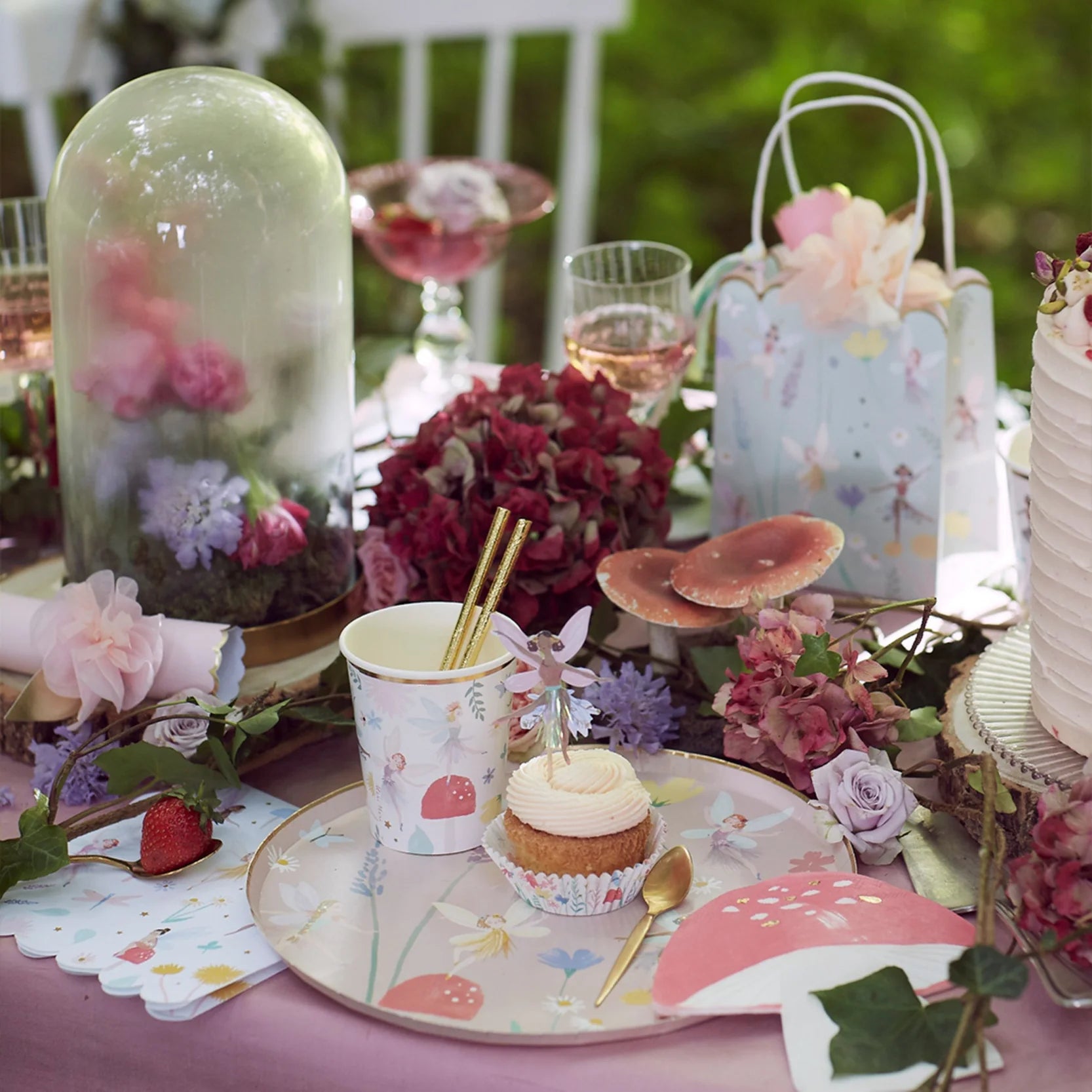 fairy birthday party cupcake