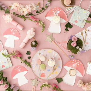 Fairy garden birthday party decor