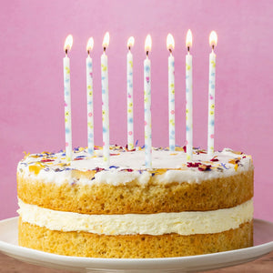 Floral Birthday Candles 16ct Burning