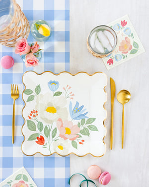 Floral Paper Tableware for Spring Parties