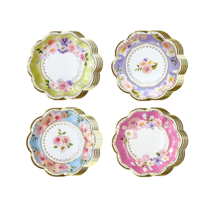 Floral Tea Party Assorted Dessert Plates 16ct | The Party Darling