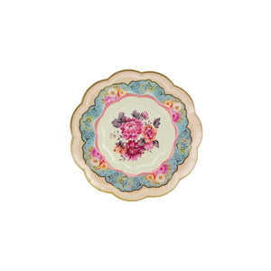 Floral Vintage Tea Party Dessert Plates 12ct