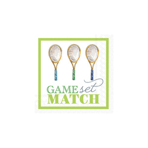 Game Set Match Tennis Dessert Napkins 20ct | The Party Darling