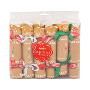 Packaged gingerbread cracker set with decorative ribbons
