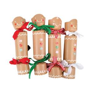 Gingerbread Christmas Crackers 12ct | The Party Darling