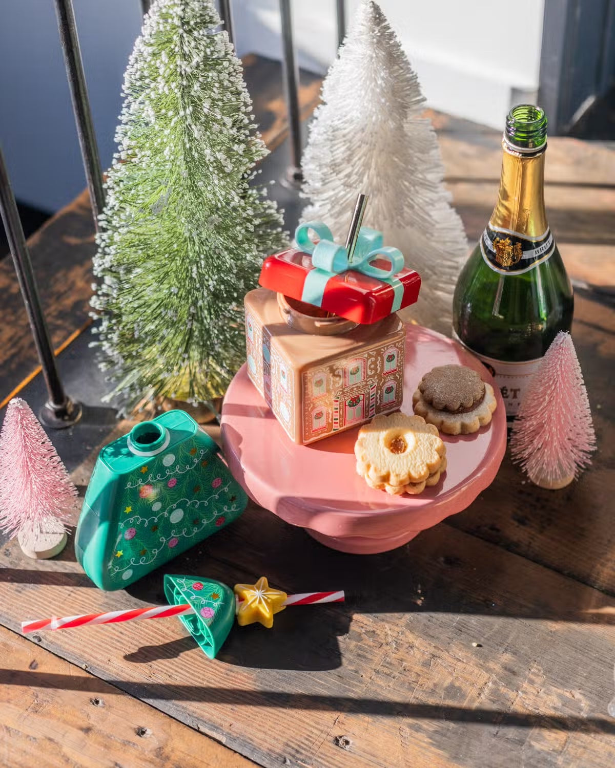 Gingerbread House Christmas Cup with Straw | The Party Darling