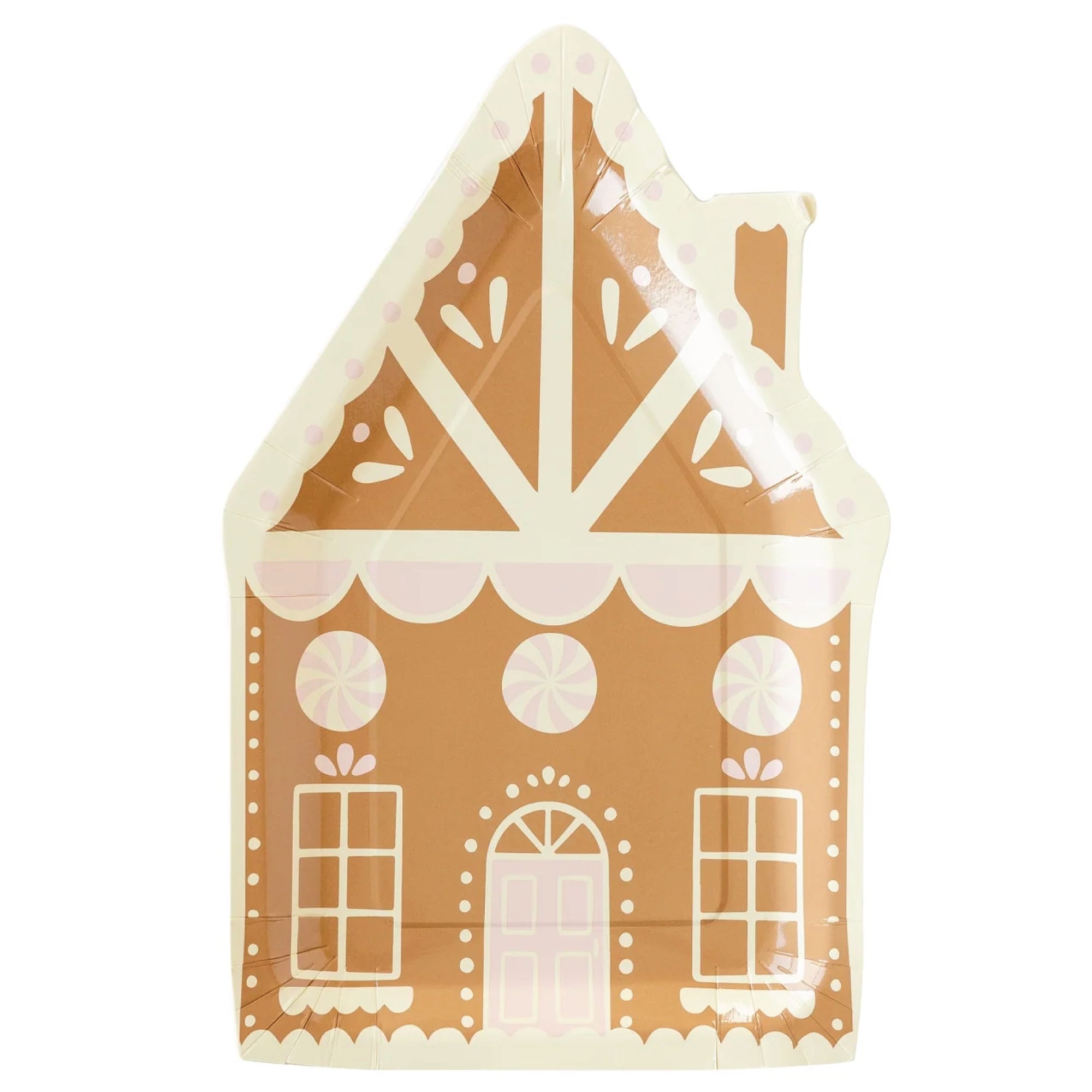 Pink Gingerbread House Lunch Plates 8ct | The Party Darling