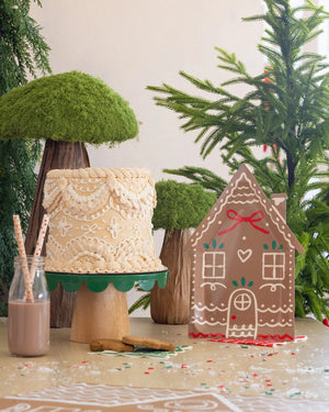 Gingerbread House Christmas Lunch Plates 8ct