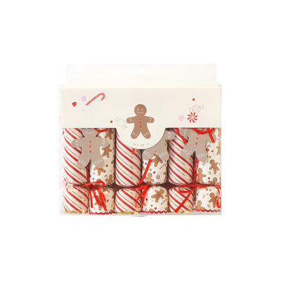 Gingerbread Man Christmas Crackers 12ct