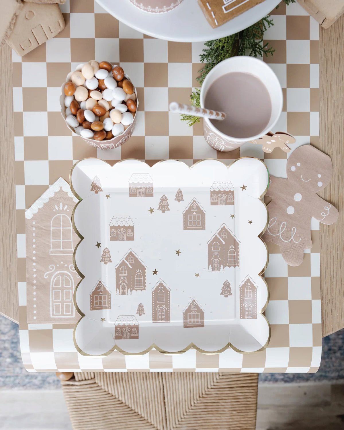 Gingbread Party Table Decor by My Mind's Eye