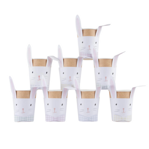 Gingham Easter Bunny Paper Cups 8ct | The Party Darling