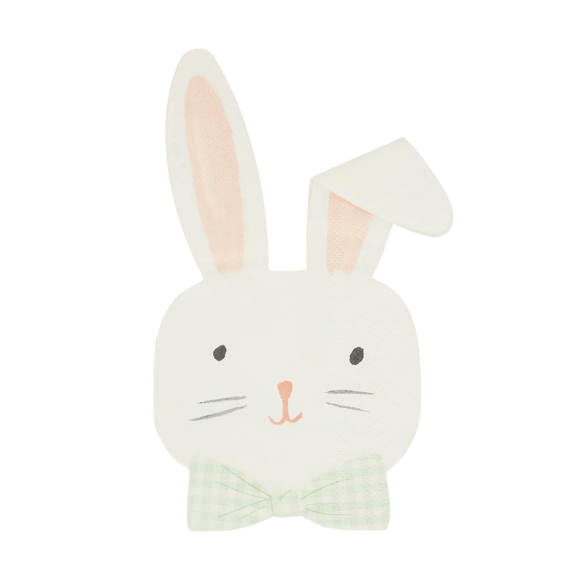 Gingham Easter Bunny Dessert Napkins 16ct | The Party Darling