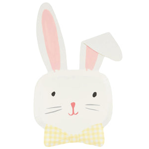 Gingham Easter Bunny Lunch Plates 8ct | The Party Darling