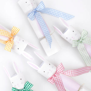 Gingham Easter Bunny Crackers | The Party Darling