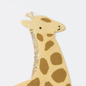 Giraffe Dessert Napkins Close Up | The Party Darling