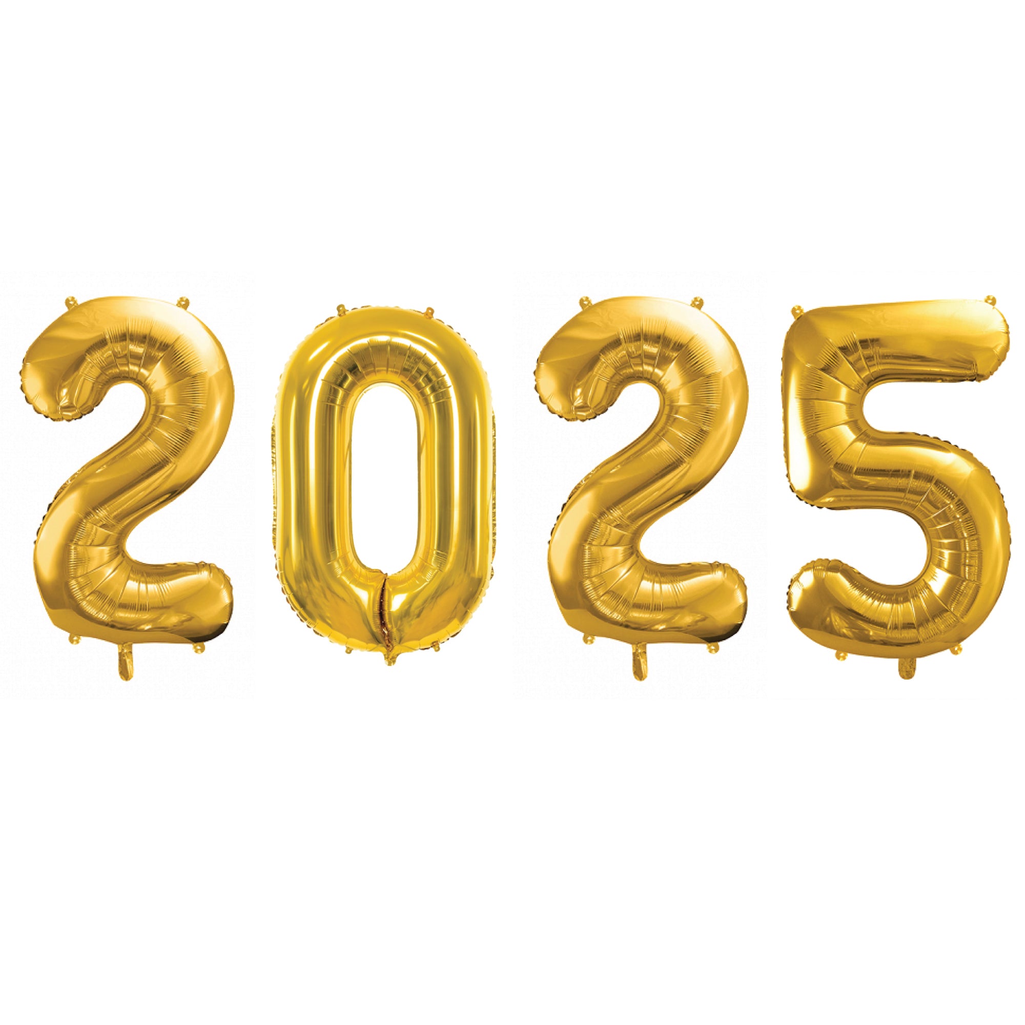 Gold 2025 Number Balloon Year 34" | The Party Darling
