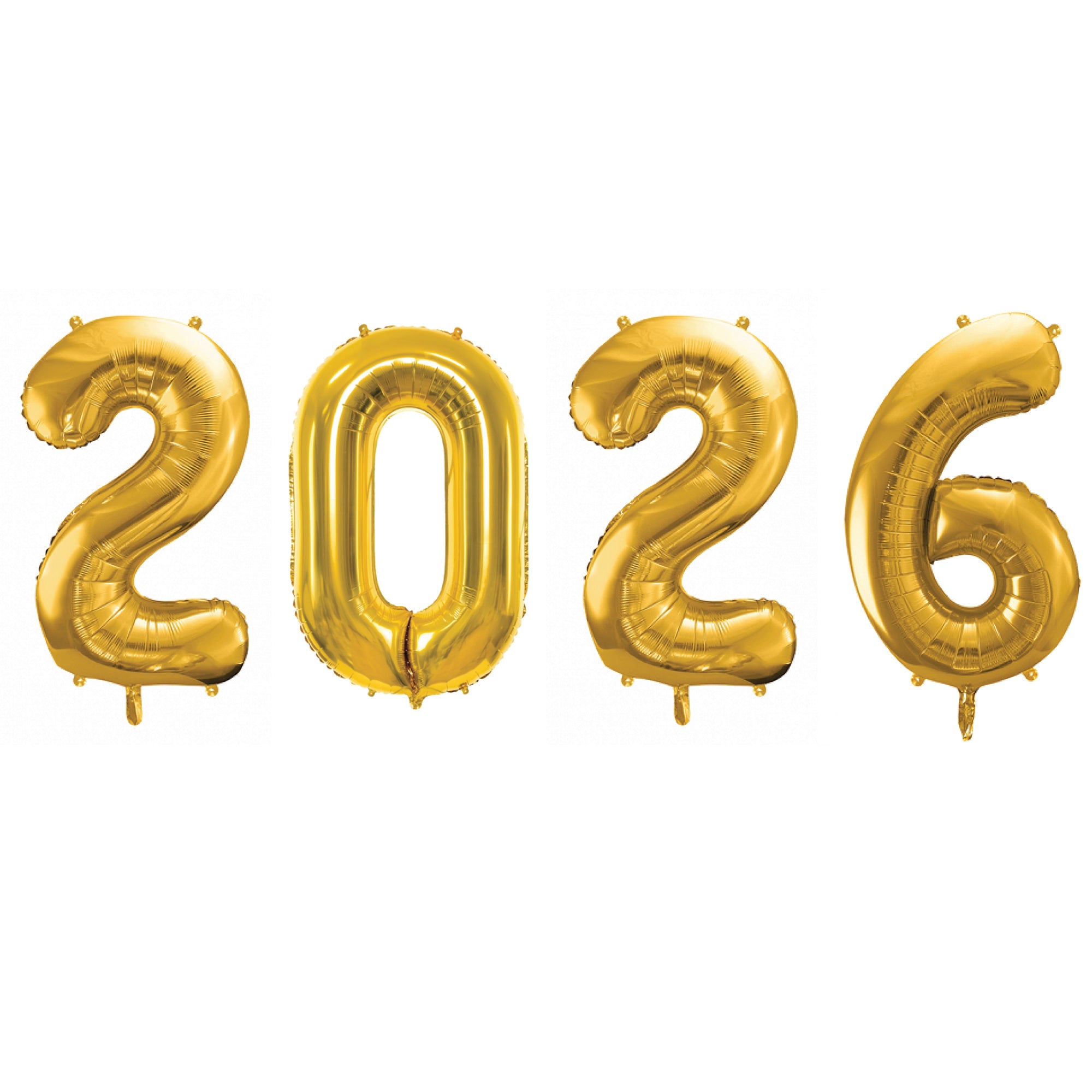 Gold 2026 Number Balloon Year 34" | The Party Darling