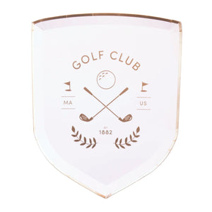 Golf Club Dessert Plates 8ct | The Party Darling
