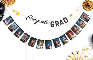 K-12 Graduation Photo Banner 6ft - Fits 4" x 6" Photos | The Party Darling
