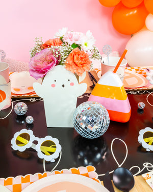 Groovy Halloween Party Table Decor