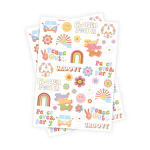 Groovy Temporary Tattoo Sheets 2ct | The Party Darling