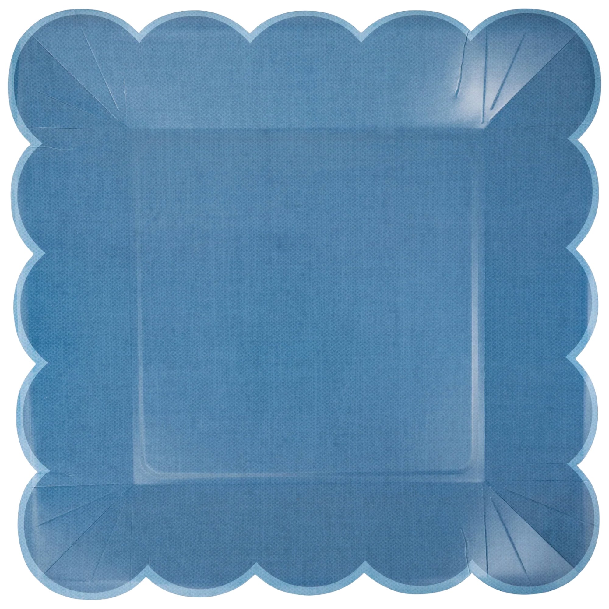 Hamptons Blue Scalloped Dinner Plates 8ct | The Party Darling