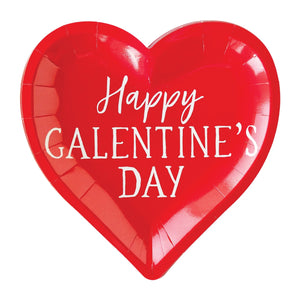 Happy Galentine's Day Heart Dessert Plates 8ct | The Party Darling